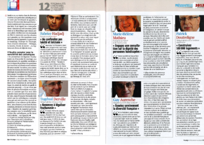 Actualité bioéthique 4 pélerin – 10 mai 2012 : 12 personnalités chrétiennes interpellent le président