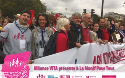 alliance vita présente à la manif pour tous du 5 octobre