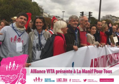 Alliance VITA présente à La Manif pour Tous du 5 octobre