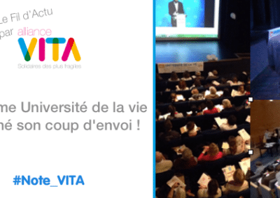 la 11ème université de la vie d&rsquo;alliance vita a donné son coup d&rsquo;envoi !