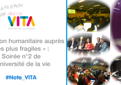 « l’action humanitaire auprès des plus fragiles » : soirée n°2 de l’université de la vie