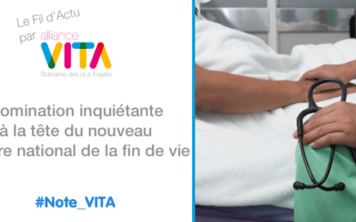 nomination inquiétante à la tête du nouveau centre national de la fin de vie