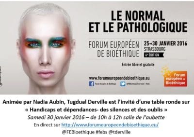 tugdual derville invité au forum européen de bioéthique