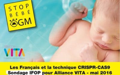 « Stop GM Babies »: a national campaign to inform and alert about CRISPR-Cas9 technique