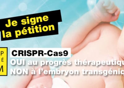[cp] sondage crispr-cas9 : des résultats qui donnent sens à l’alerte nationale « stop bébé ogm »