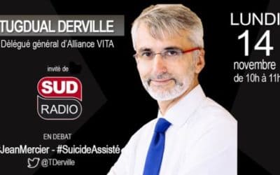 Débat sur le suicide assisté : Tugdual Derville, invité de Sud Radio