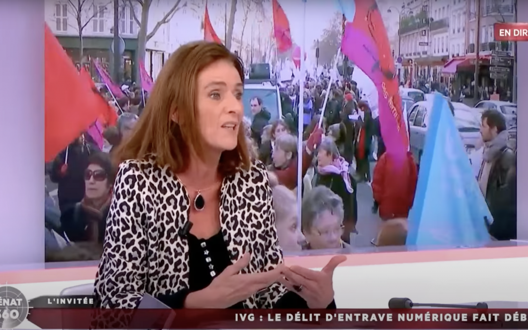 IVG – Délit d&rsquo;entrave numérique : Caroline Roux sur Public Sénat