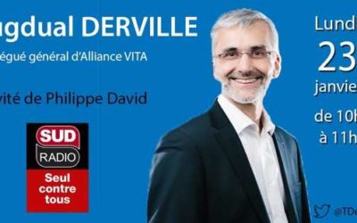 Débat sur l’IVG : Tugdual Derville, invité de Sud Radio