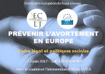 séminaire international : « prévenir l’avortement en europe »