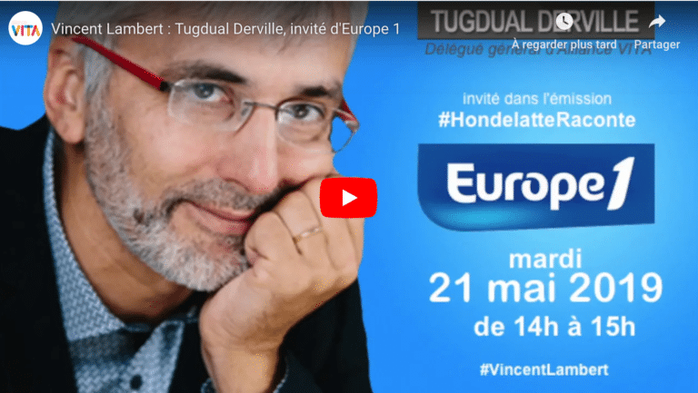 Vincent Lambert : Tugdual Derville, invité d'Europe 1 le 21 mai 2019