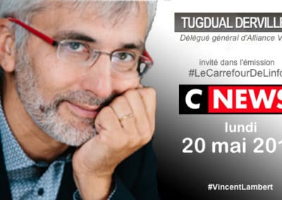 vincent lambert : tugdual derville, invité de cnews le 20 mai 2019