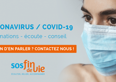 coronavirus : création d’un espace dédié sur le site sos fin de vie