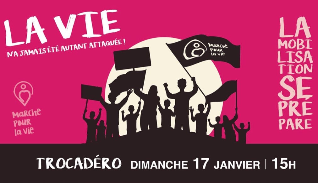 marche pour la vie : mobilisation le dimanche 17 janvier