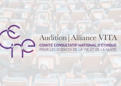 Actualité bioéthique 9 fin de vie : alliance vita auditionnée par le ccne