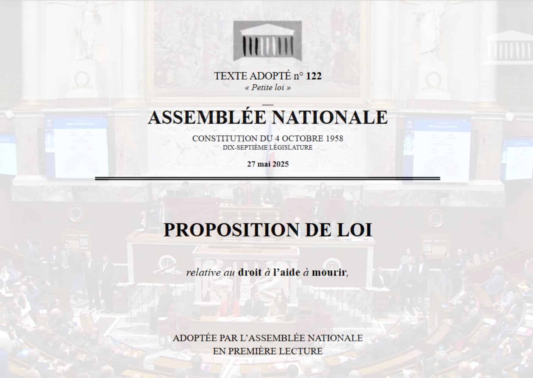 décryptage ppl « aide à mourir »  entre aggravation et atténuations cosmétiques