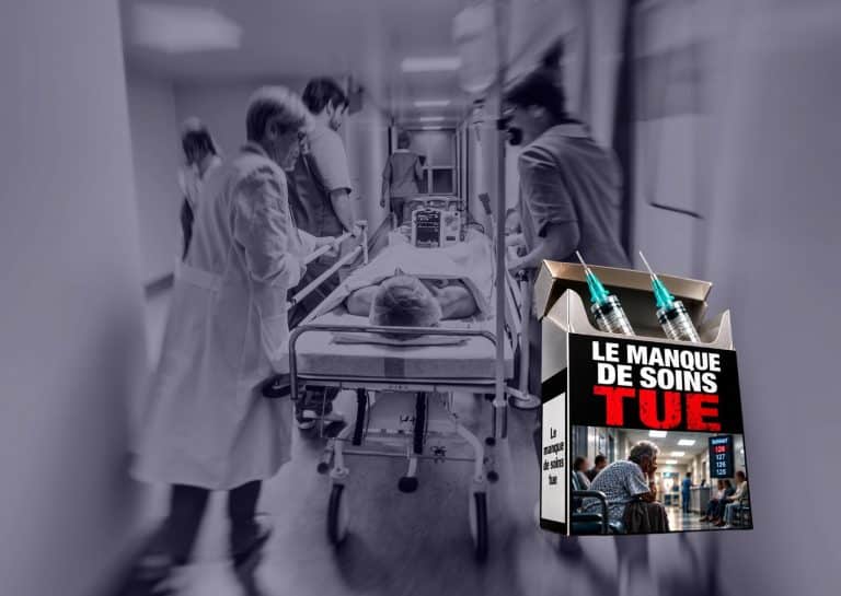 Équipe médicale urgence avec patient ambulance seringues